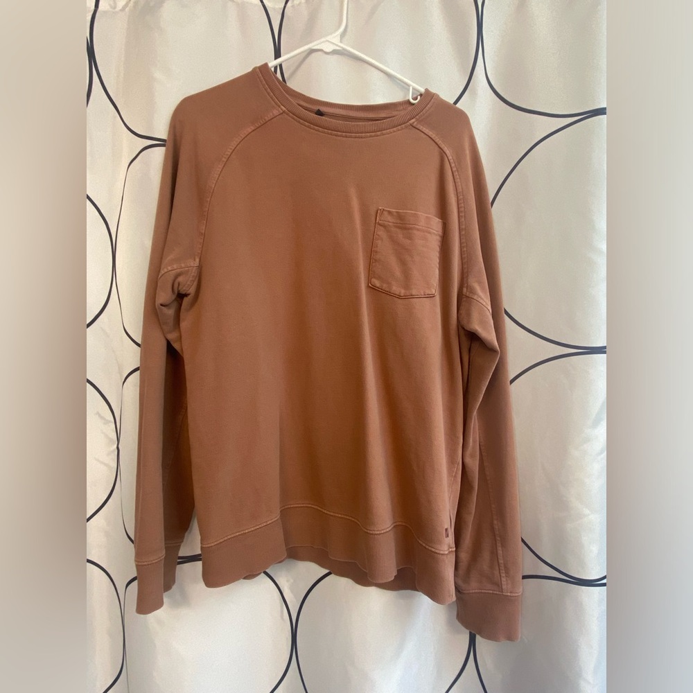 VRST Men's Heavyweight Long-sleeve Brown Shirt